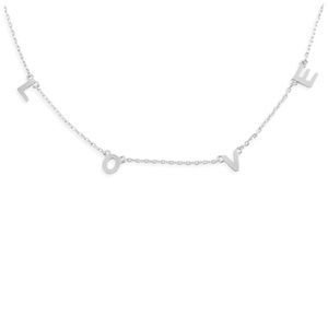 SILVER | Dainty love necklace